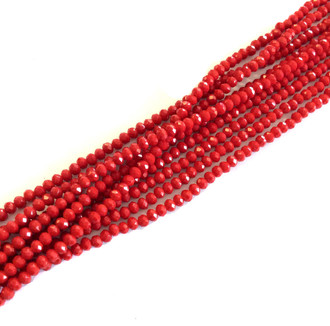 3mm Chinese Crystal faceted Rondelle Beads