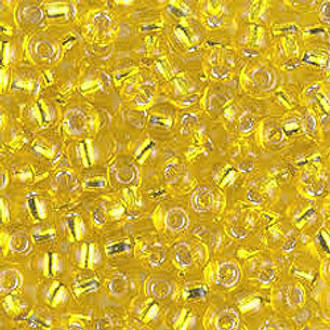 6/0 Japanese Transparent Lt Yellow Glass Seed beads-28 gram