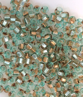 6/0 Miyuki Silver Lined Copper Green Glass Seed Beads 28 Grams