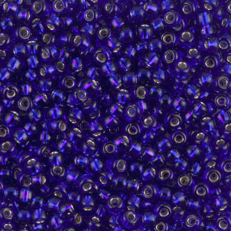 8/0 Cobalt Blue Silver lined Miyuki  Glass seed Beads 28Grams