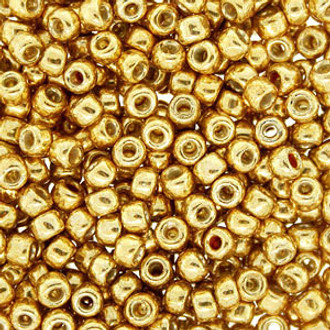 8/0 Galvanized Permanent Gold Seed Beads Japanese