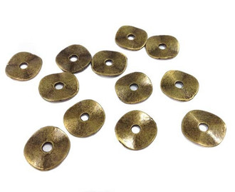 12PCS Antique Brass Washers Spacer Bead
