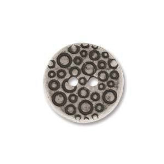 Ant Silver 12.5mm Coin Pewter Button