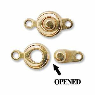 Ball And Socket Clasp 8mm Gold Plated