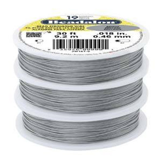 Beadalon 19strd .018 Bright 30Ft