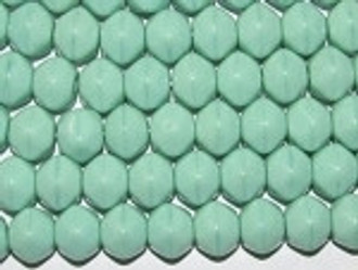 Czech Green Turquoise Nugget Glass Beads