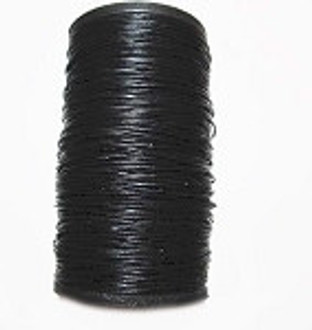 Fine Round Leather Black Cord 1.5mm