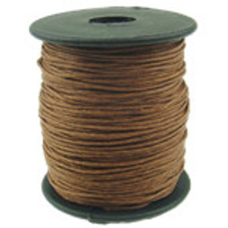 Fine Natural Waxed Cord Brown
