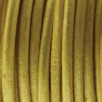 Indian Round Leather 1.5mm Mt Mustard Sold Per Yard