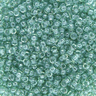 Japanese Green Aqua Glass Seed beads 28 Gram