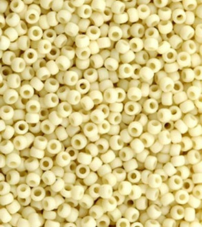 Japanese Matte Opaque Cream Seed beads 28 Grams