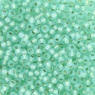 Japanese Matte S/L Opal Sea Green Glass Seed beads 28 Gram