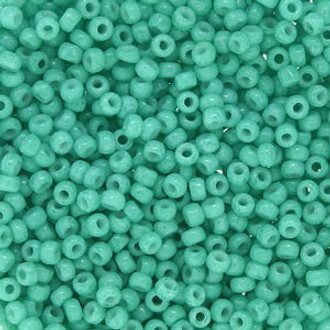 Japanese Minty Green Opaque Glass Seed beads 28 Gram