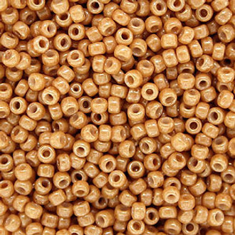 Japanese Opaque Dark Beige Luster Glass Seed beads