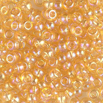 Japanese Transparent Topaz AB Glass Seed beads 28 Gram