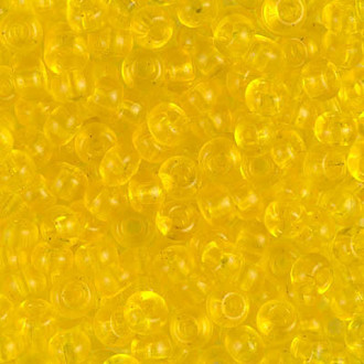 Japanese Transparent Yellow Glass Seed beads 28 Gram