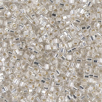 Japanesee 1.5mm Cube Crystal Glass Beads 15Grams