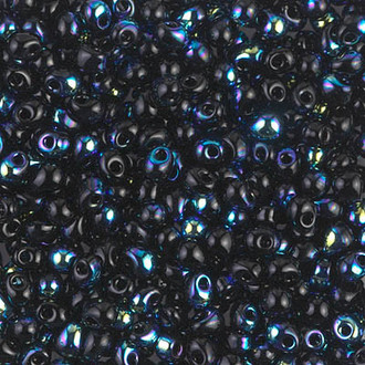Miyuki 3.4 Mm Drop Jet AB Glass Beads 28 Grams