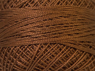 Pearl Cotton DK Broz Brown #12 Beading Thread