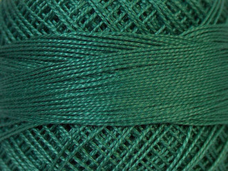 Pearl Cotton Pine Green #12 Beading Thread