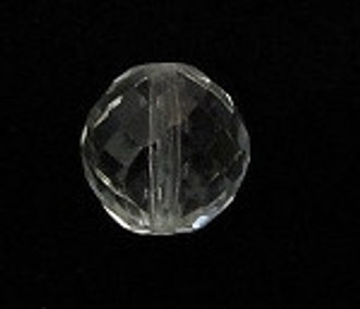 Preciosa Czech round faceted Crystal clear fire polished 20mm