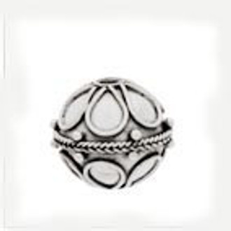 Round Sterling Silver 9.5mm bead