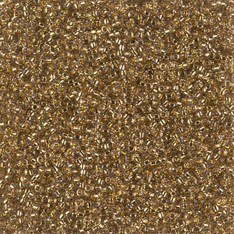 15/0 Japanese Crystal Gold Lined Seed Beads