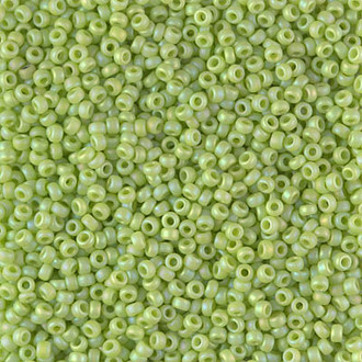 Japanese Miyuki Matte Opaque Chartreuse AB Glass Seed beads