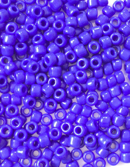 6/0 Miyuki Opaque Cobalt Blue Matte Seed Beads-50 Grams