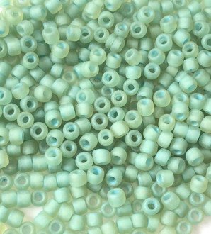 6/0 Miyuki Light Lime Green Matte Seed Beads-50 Grams