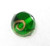 Emerald Bohemian glass Czech round 14mm bead Emerald Bohemian glass Czech round 14mm bead