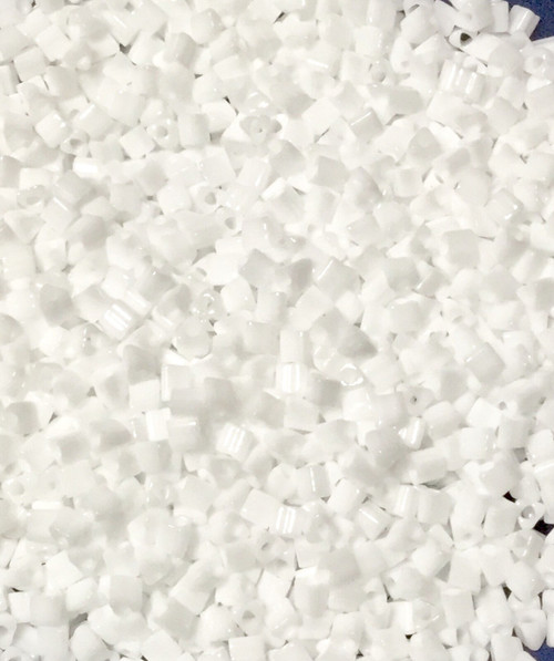 11/0 Opaque White Triangle Japanese Toho Glass Seed Beads-28