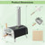 Portable Multi-Fuel Pizza Oven with Pizza Stone and Pizza Peel