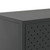  Sideboard Charcoal Steel Medium Adjustable Feet Sideboard