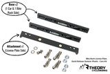 Picture of a license plate bracket for a bike rack.