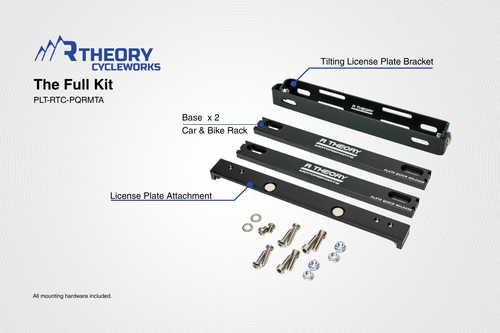 Bike Rack License Plate Quick Release System - CNC-Milled Aluminum