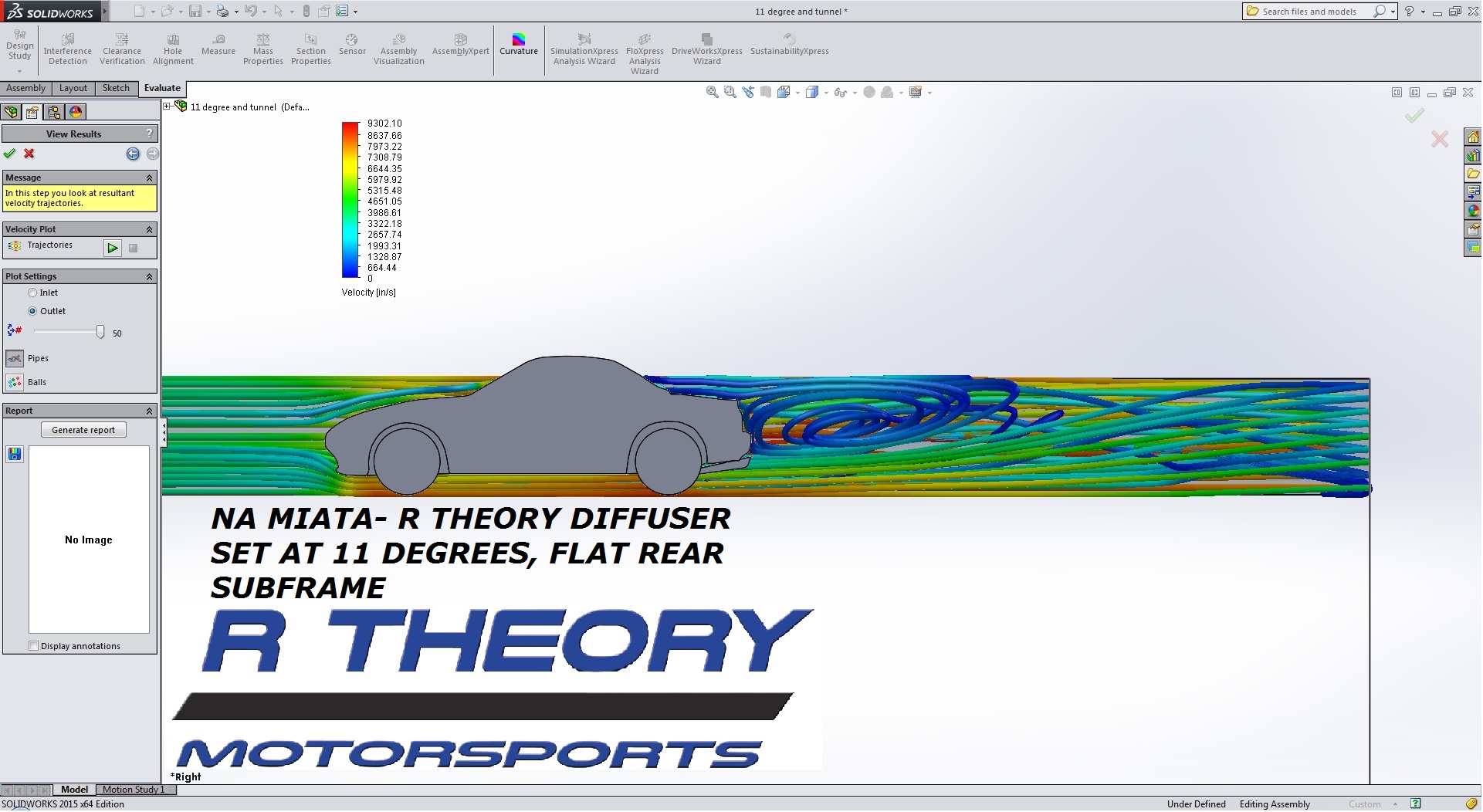 Miata Rear Diffuser CFD Analysis - R Theory Motorsports