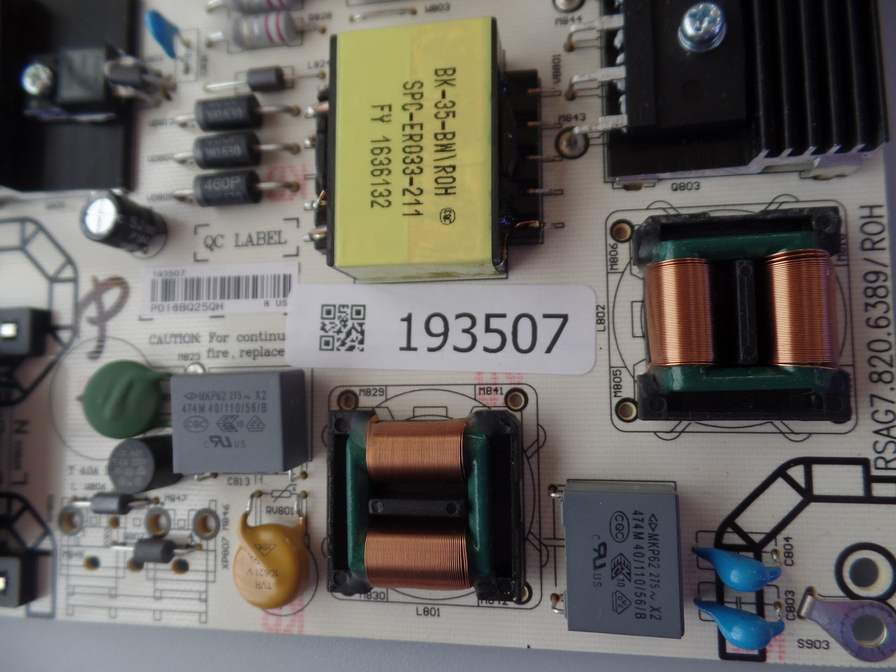 193507, RSAG7.820.6389/ROH Sharp Power Supply / LED Board