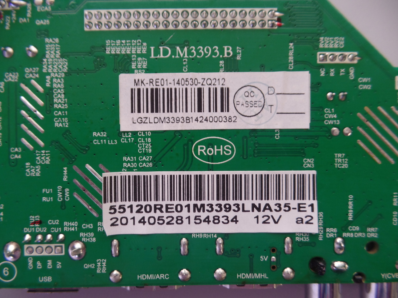 55120RE01M3393LNA35-E1 Main Board RCA LED55C55R120Q