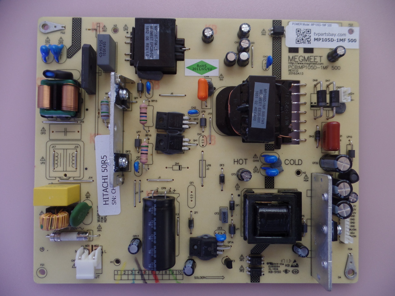 MP105D-1MF 500 Power Supply For Hitachi 50R5 