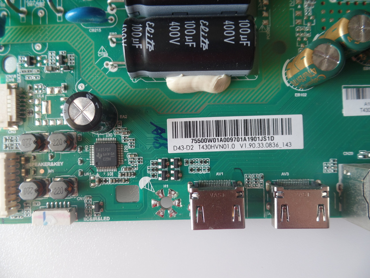 D43-D2 LWZ2ULDT Main Board/Power Supply for Vizio