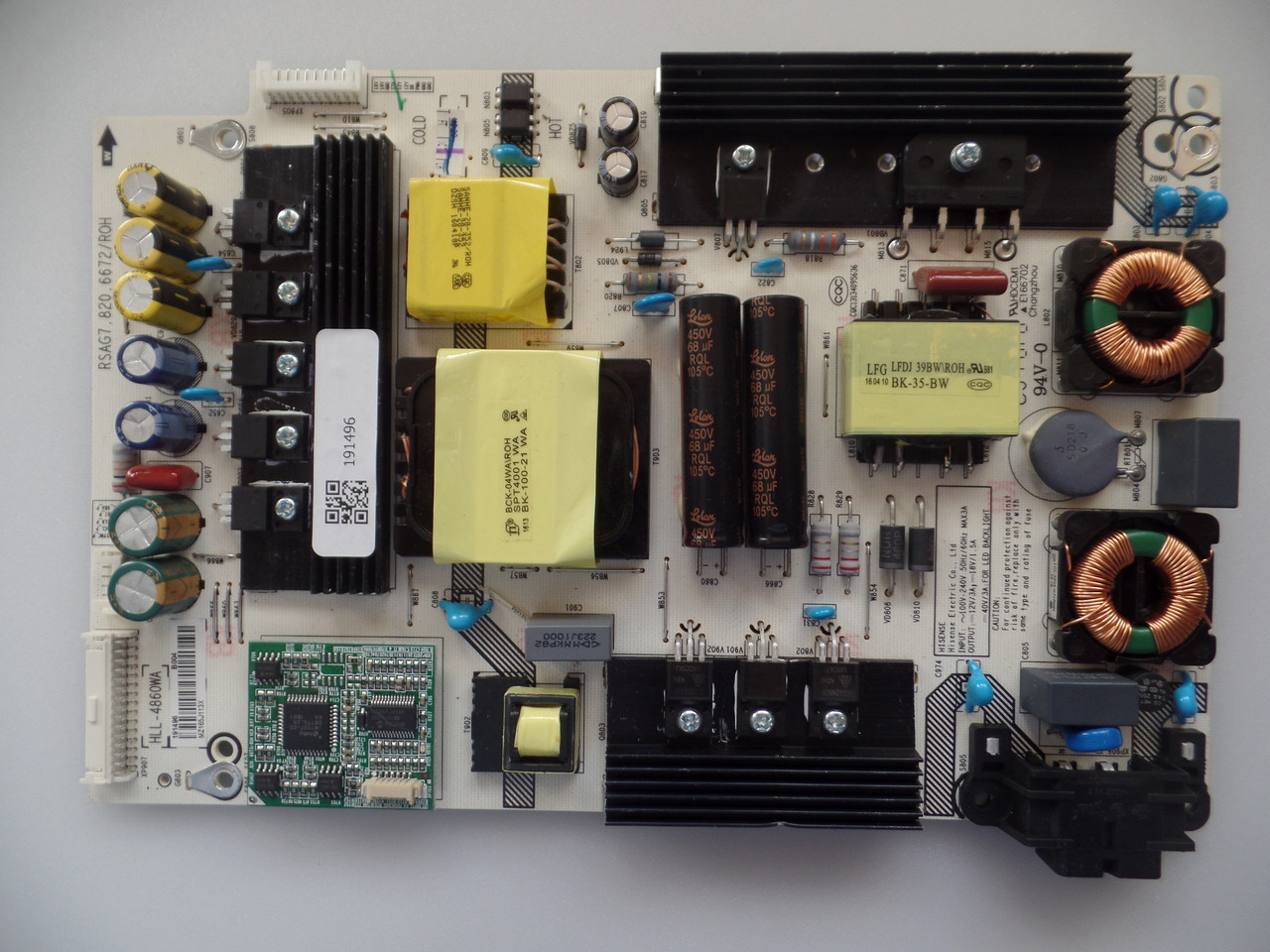 191496 Hisense Power Supply Board 50H8C