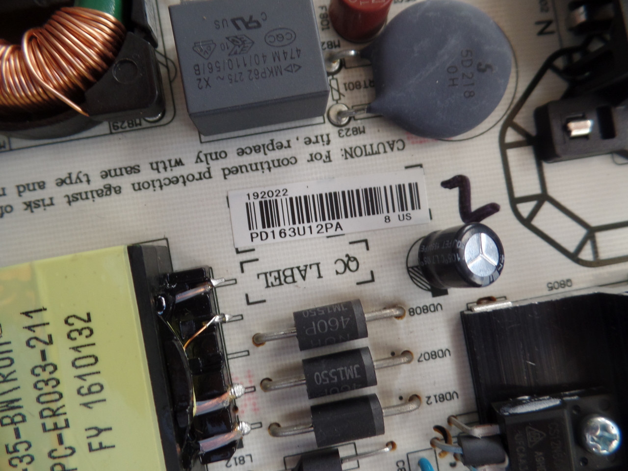 192022 Sharp Power Supply / LED Board