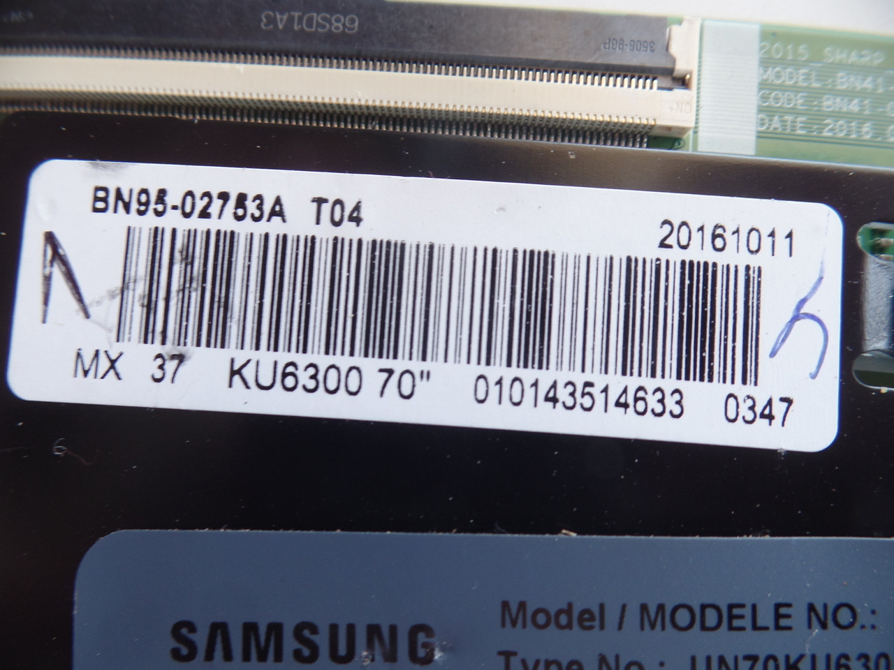 BN95-02753A,  BN97-10904A, BN41-02291B Samsung T-Con Board