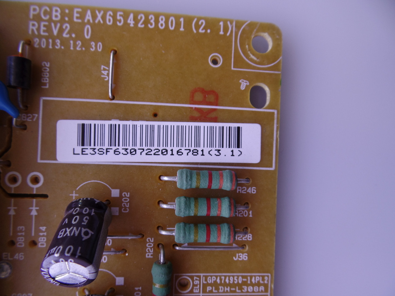 EAY63072201 LG Power Supply / LED Board