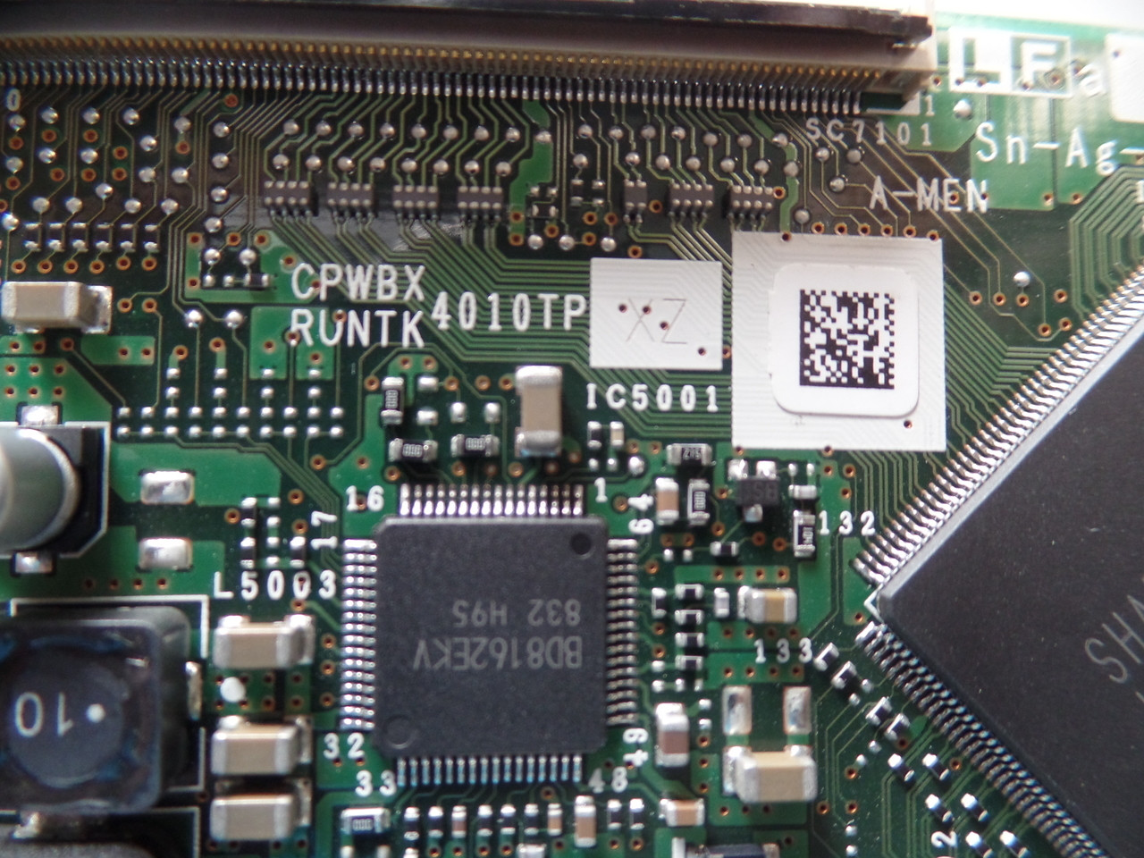 CPWBX4010TPXZ, KE707, XE707WJ Sharp T -Con Board