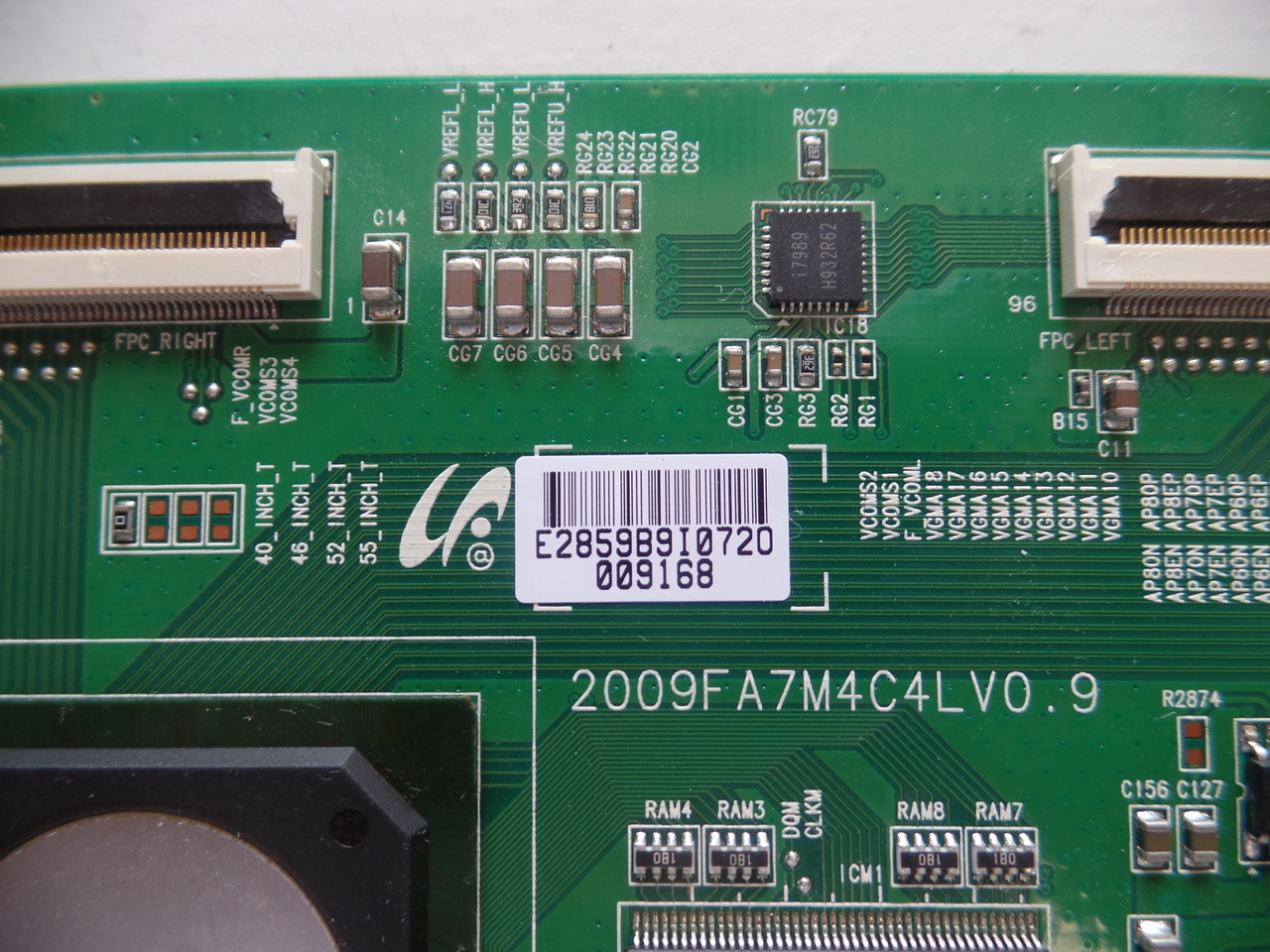LJ94-02859B, 2009FA7M4C4LV0.9 Samsung T-Con Board