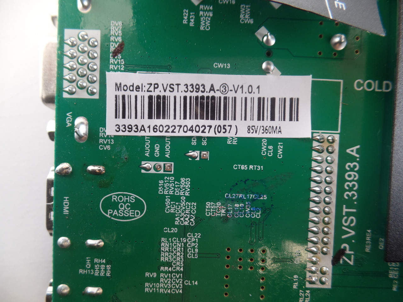 A1602 Proscan Main Board / Power Supply for PLDED3996A