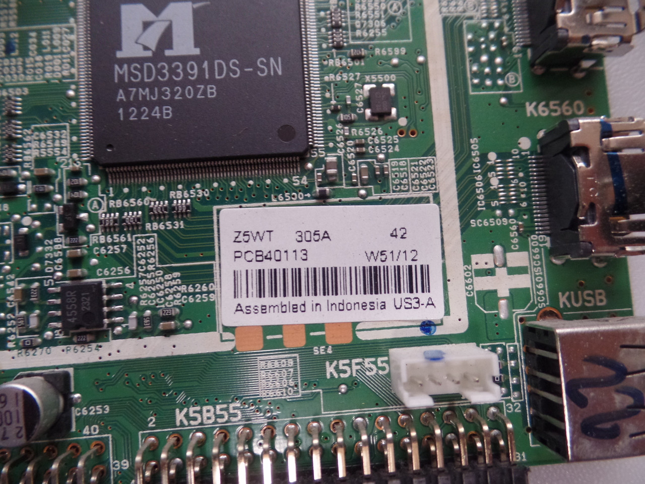 1LG4B10Y11200 Z5WT Sanyo Digital Main Board 