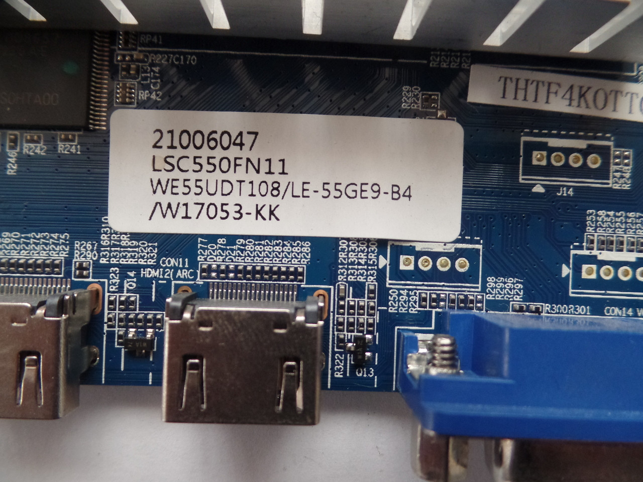 W17053-KK Westinghouse Main Board for WE55UDT108